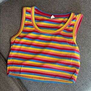 Colorful Striped Kids Tank Top